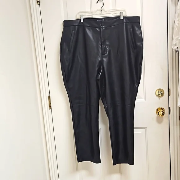 NWT Eloquii Faux Leather Pants - Picture 2 of 7